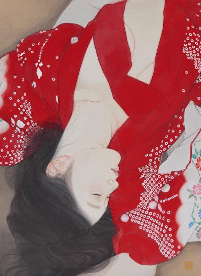 日本80后美女画家，画工笔人体画让人赏心悦目，网友：太养眼了